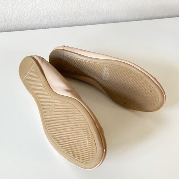 Coach Chelsea Matte Leather Patent Toe Ballet Flats Size EU 39/US 8.5 EXCELLENT - Picture 7 of 14